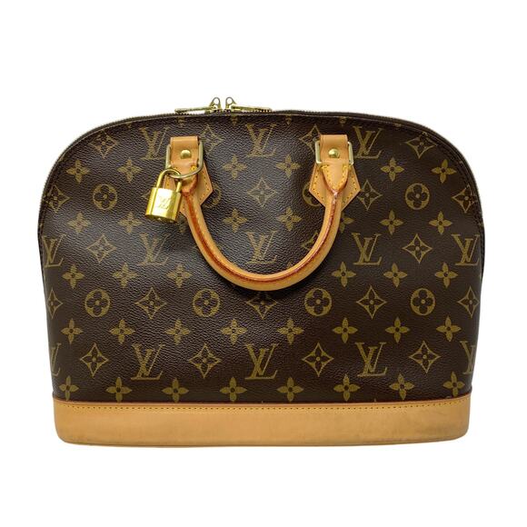 Vintage Louis Vuitton Alma Handbag In Monogram Canvas Made In USA